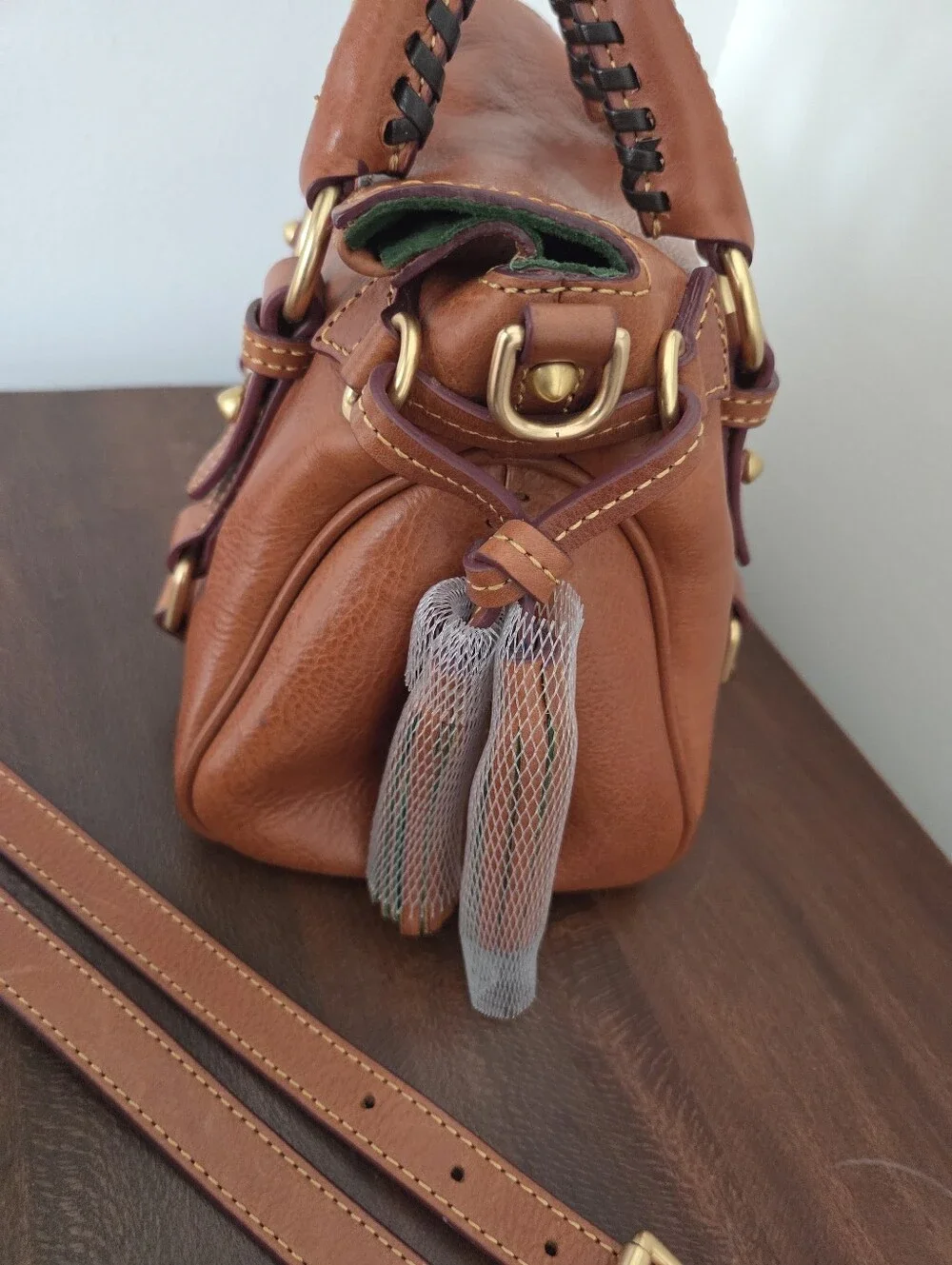 Dooney & Bourke Florentine Micro Satchel Color: Natural